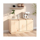 Sideboard 111 X 34 X 60 Cm Solid Wood Pine