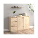 Sideboard 111 X 34 X 75 Cm Solid Wood Pine