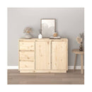 Sideboard 111 X 34 X 75 Cm Solid Wood Pine