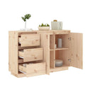 Sideboard 111 X 34 X 75 Cm Solid Wood Pine