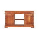 Sideboard 135X35X75 Cm Solid Acacia Wood