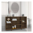 Sideboard Brown Oak 120 X 30 X 75 Cm Chipboard