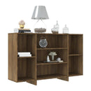 Sideboard Brown Oak 120 X 30 X 75 Cm Chipboard