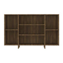 Sideboard Brown Oak 120 X 30 X 75 Cm Chipboard