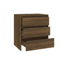 Sideboard Brown Oak 70 X 41 X 75 Cm Engineered Wood