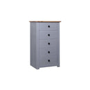 Sideboard Grey 46 X 40 X 89 Cm Pine Panama Range