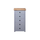 Sideboard Grey 46 X 40 X 89 Cm Pine Panama Range
