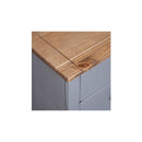 Sideboard Grey 46 X 40 X 89 Cm Pine Panama Range