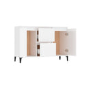 Sideboard High Gloss White 104 X 35 X 70 Cm Engineered Wood