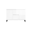 Sideboard High Gloss White 104 X 35 X 70 Cm Engineered Wood