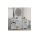 Sideboard High Gloss White 120 X 30 X 75 Cm Engineered Wood
