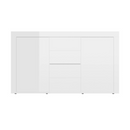 Sideboard High Gloss White 120X36X69 Cm Chipboard