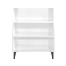 Sideboard Cabinet High Gloss White 57 X 35 X 70 Cm Chipboard