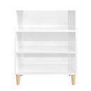 Sideboard High Gloss White 57 X 35 X 70 Cm Chipboard