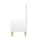 Sideboard High Gloss White 57 X 35 X 70 Cm Chipboard