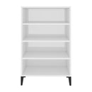 Sideboard High Gloss White 57 X 35 X 90 Cm Chipboard