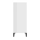 Sideboard High Gloss White 57 X 35 X 90 Cm Chipboard