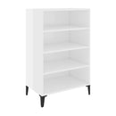 Sideboard High Gloss White 57 X 35 X 90 Cm Chipboard