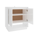 Sideboard High Gloss White Chipboard 70 X 41 X 75 Cm