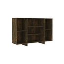 Sideboard Smoked Oak 120 X 30 X 75 Cm Engineered Wood