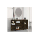 Sideboard Smoked Oak 120 X 30 X 75 Cm Engineered Wood