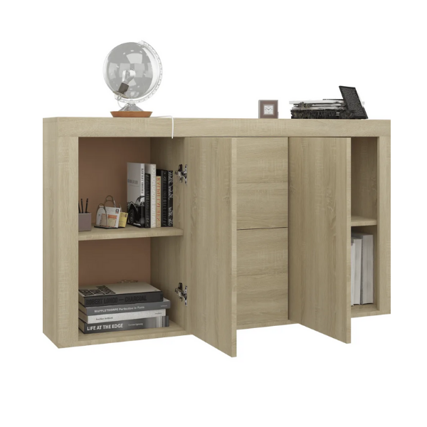 Sideboard Sonoma Oak 120X36X69 Cm Chipboard