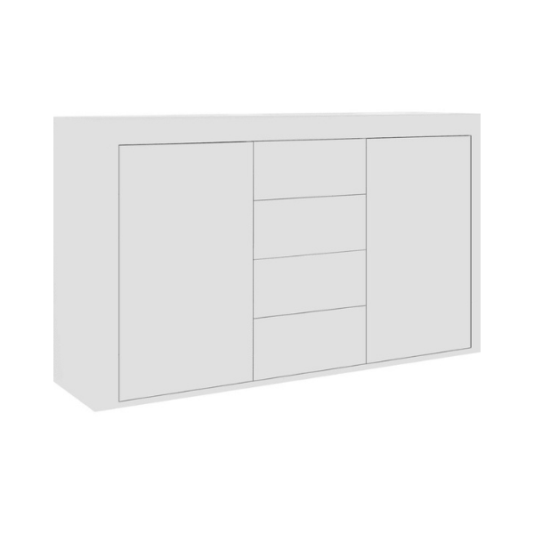 Sideboard White 120X36X69 Cm Chipboard