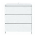 Sideboard White 70 X 41 X 75 Cm Chipboard