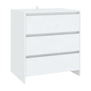 Sideboard White 70 X 41 X 75 Cm Chipboard
