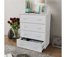 Sideboard With 4 Drawers 60 x 30.5 x 71 Cm - White