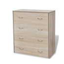 Sideboard With 4 Drawers Oak Colour