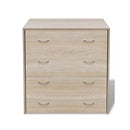 Sideboard With 4 Drawers Oak Colour