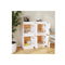 2 Pcs Sideboards White Solid Wood Pine