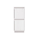 2 Pcs Sideboards White Solid Wood Pine
