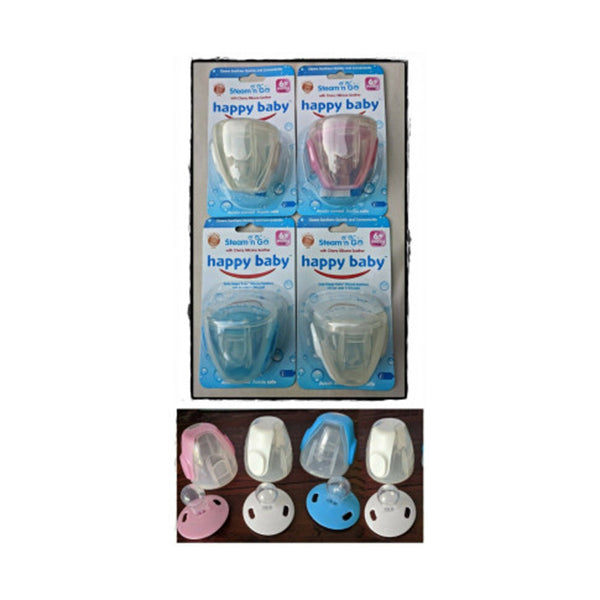 4 Pack Steam N Go Cherry Silicone Soother