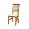Silver Brush Solid Wood Acacia Dining Chairs2X Leatherette