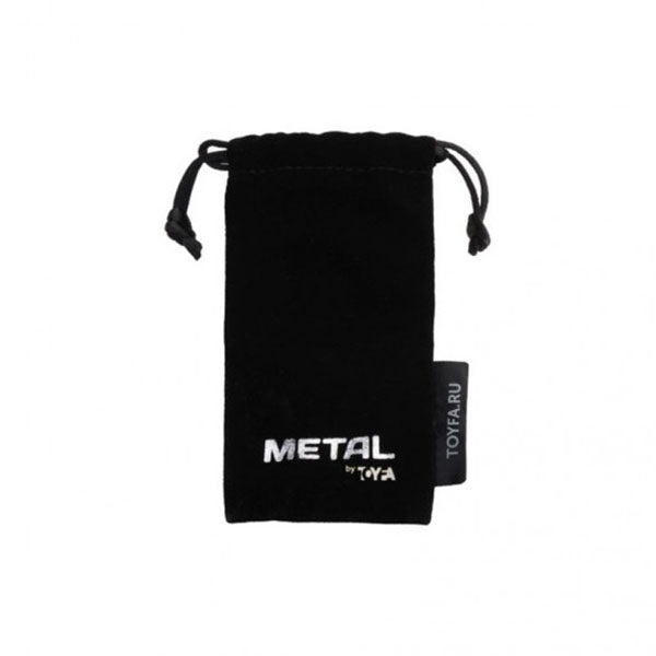 Silver Metal Anal Plug W Red Ruby Heart Crystal Medium