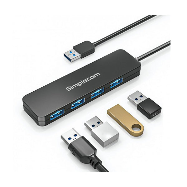 Simplecom Ch342 Usb Superspeed 4 Port Hub For Pc Laptop
