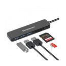 Simplecom Superspeed 3 Port Usb Hub With Sd Microsd Card Reader
