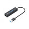 Simplecom Aluminium 3 Port Usb Hub With Gigabit Ethernet Adapter