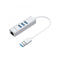 Simplecom Aluminium 3 Port Usb Hub With Gigabit Ethernet Adapter