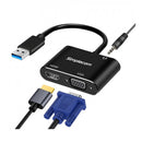 Simplecom Da316A Usb To Hdmi Vga Video Card Adapter With Audio