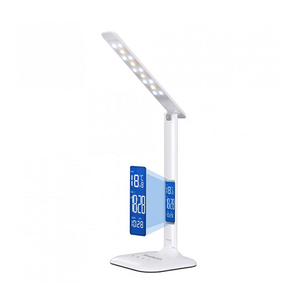 Simplecom Dimmable Touch Control Led Desk Lamp 4W With Digital Clock