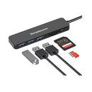 Simplecom Superspeed 3 Port Usb 3 Hub With Sd Microsd Card Reader