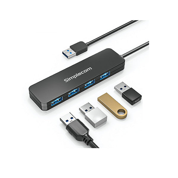 Simplecom Usb 3 Superspeed 4 Port Hub For Pc Laptop