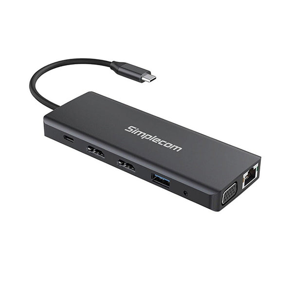 Simple Docking Simplecom Usb C 12 In 1 Multiport Docking Station Dual Hdmi – Simply ...