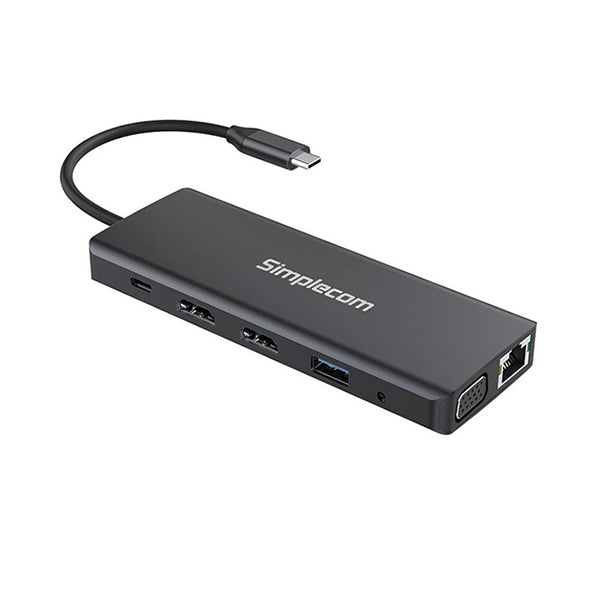 Simplecom Usb C 12 In 1 Multiport Docking Station Dual Hdmi