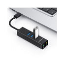 Simplecom Usb C To 3 Port Usb Hub With Gigabit Ethernet Adapter