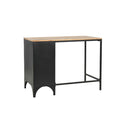 Single Pedestal Desk Solid Firwood And Steel