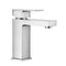 Bathroom Square Chrome Basin Mixer Tap Vanity Faucets Brass Watermark